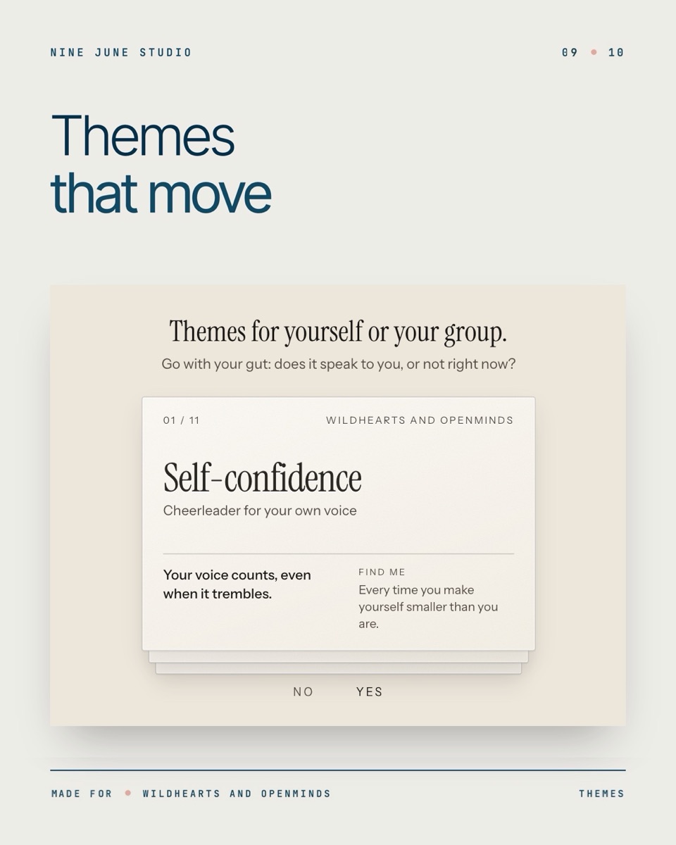 Themes that move: de thema's